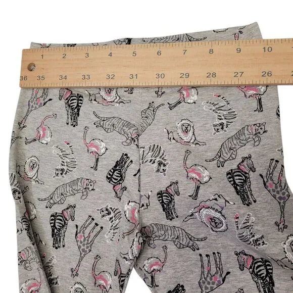 Spotted Zebra Girls Active Stretch Blue & Gray Printed Legging Small (2-Pack) - Picture 9 of 11